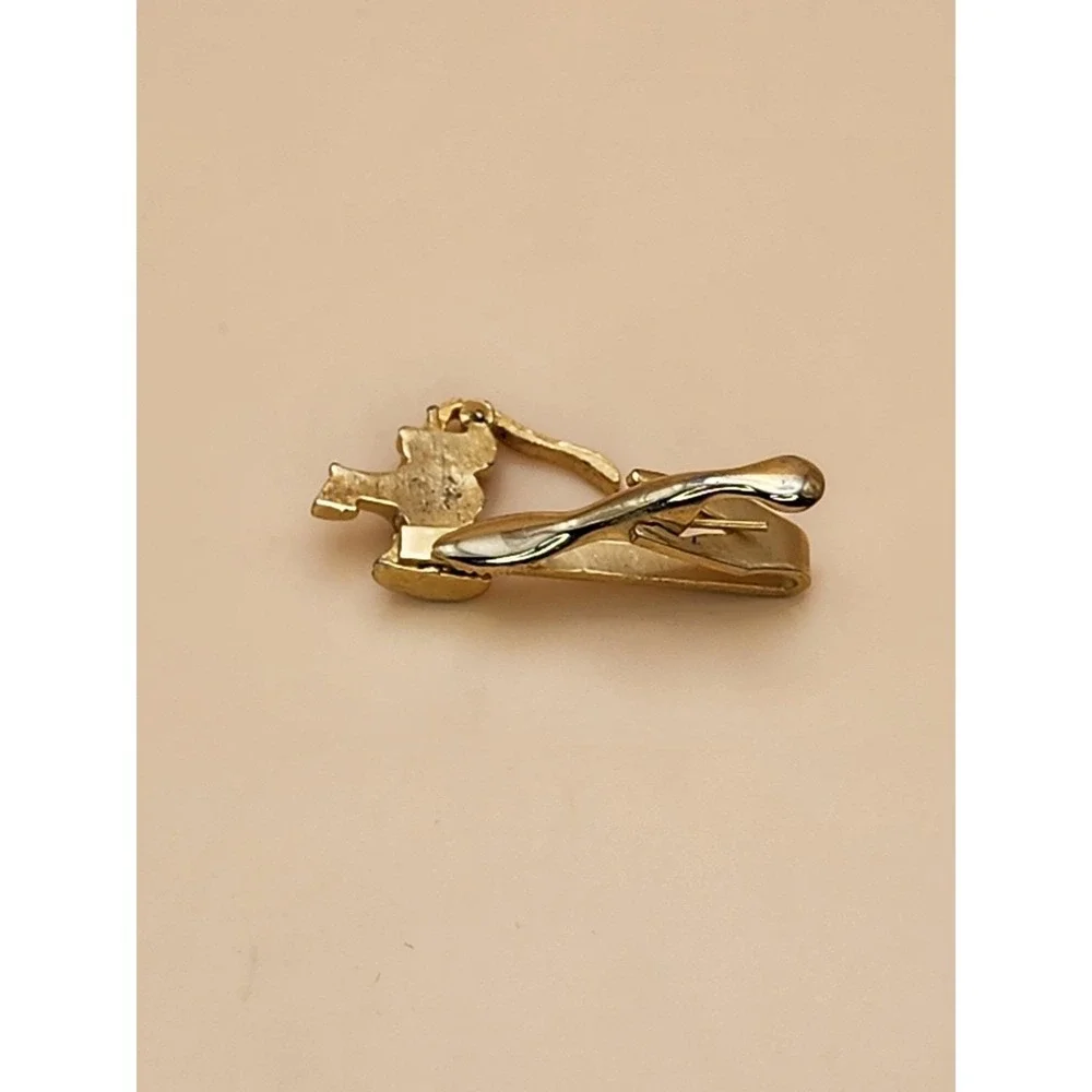 Vtg Water Pump Faucet Movable Handle Gold Plate Tie Clip Bar Tack FREE $HIPPING!